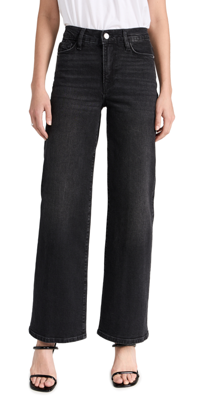 Frame Le Slim Palazzo Jeans In Gray