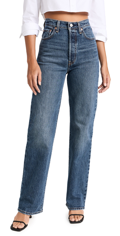 Levi's Trendy Plus Size Classic Straight-leg Jeans In Maui Waterfall Plus