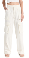 FRAME RELAXED STRAIGHT CARGO PANTS ECRU
