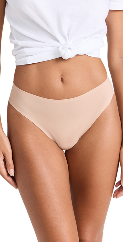 Spanx Seamless Thong Trouseries In Naked 2.0