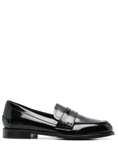 AEYDE PENNY-SLOT LEATHER LOAFERS