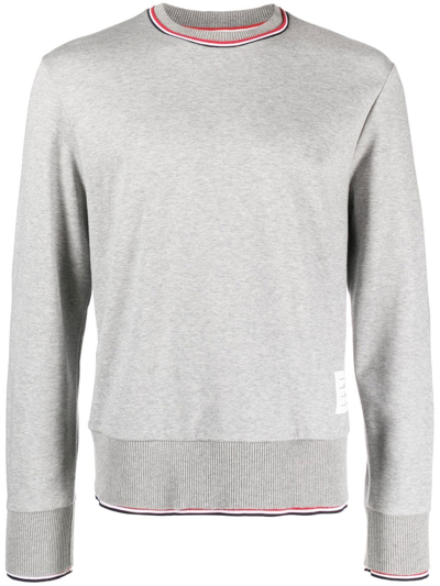 Thom Browne Crew-neck Pullover In Grey