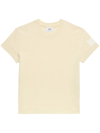 Ami Alexandre Mattiussi Patch Cotton T-shirt In Cream