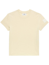 Ami Alexandre Mattiussi Patch Cotton T-shirt In Beige