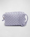 Bottega Veneta Loop Mini Intrecciato Crossbody Bag In Slate-gold
