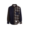 THOM BROWNE THOM BROWNE  SNAP FRONT SHIRT JACKET IN FUNMIX