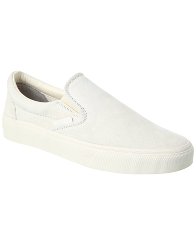 Tom Ford Suede Slip-on Sneaker In White