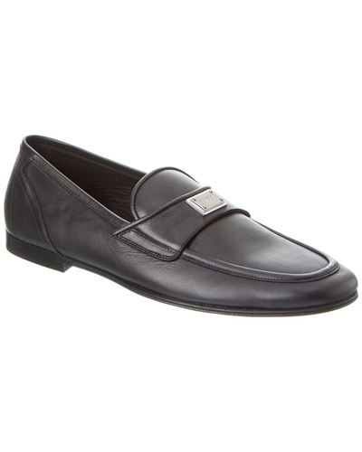 Dolce & Gabbana Leather Loafer In Black