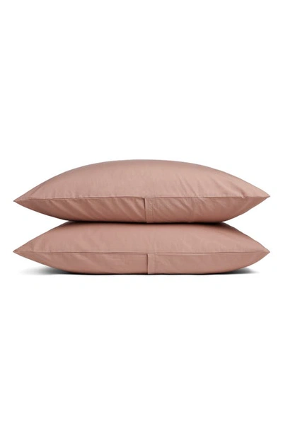 Parachute Percale Pillowcases In Clay