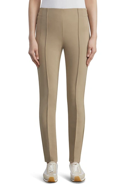 Lafayette 148 Petite Acclaimed Stretch Gramercy Pant In Brown