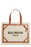 BALMAIN MEDIUM B-ARMY MONOGRAM SHOPPER TOTE