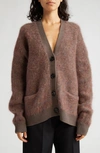 ACNE STUDIOS RIVES MOHAIR & WOOL BLEND CARDIGAN