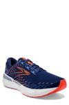Brooks Men's Glycerin Gts 20 Running Shoes In Blue Depths/palace Blue/ Orange In Turquoise/aqua
