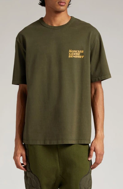 Moncler Genius Moncler X Salehe Bembury Cotton T-shirt In Green