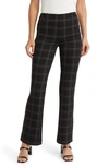 Lyssé Baby Bootcut Pants In Cold Chestnut Check