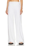Wardrobe.nyc Release 07 High-rise Straight Silk Pants In White