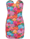 Reina Olga Bandeau Minidress In Pink