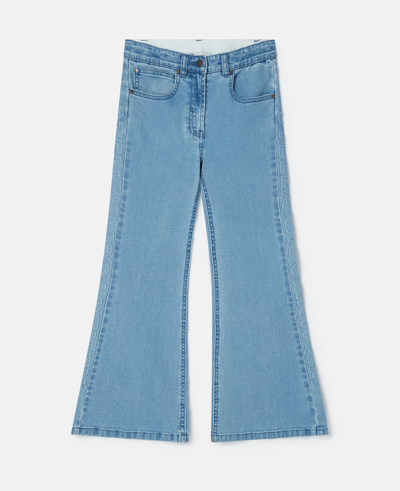 Stella Mccartney Flared Jeans In White Multicolour