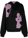 JW ANDERSON MOUSE INTARSIA-KNIT HOODIE