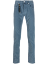 Incotex 5 Pockets Ppt Straight Vintage In Blue