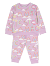 Stella Mccartney Graphic-print Cotton Tracksuit In Purple