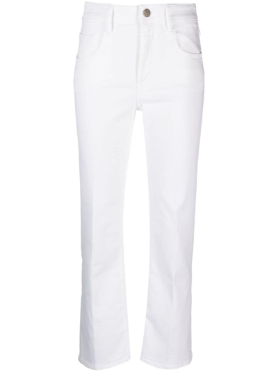 Jacob Cohen Mid-rise Flared Jeans In White