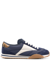 BALLY PANELLED SUEDE SNEAKERS