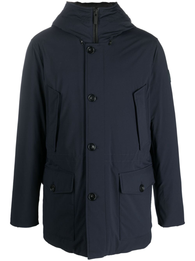 Woolrich Arctic Stretch Down Parka In Blue