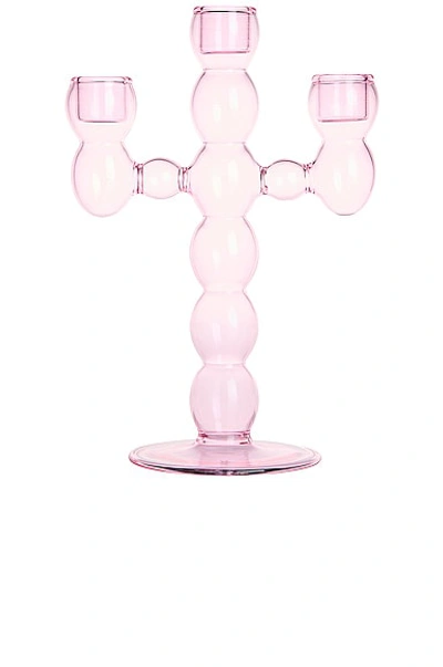 Maison Balzac Grande Volute Candle Holder In Pink