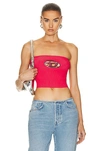 DIESEL STRAPLESS CUT OUT TOP