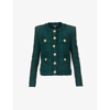 BALMAIN BUTTON-EMBELLISHED SINGLE-BREASTED WOVEN JACKET,69023874