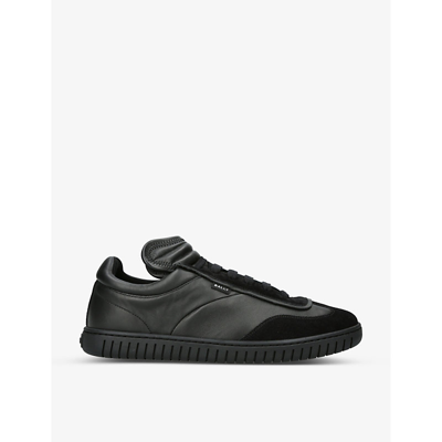 Bally Leather Parrel Trainers In Black