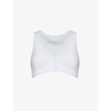 Beyond Yoga Spacedye Lift Your Spirits Active Bra In Cloud White