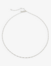 Monica Vinader Womens Silver Twist Recycled Sterling-silver Necklace In Silver