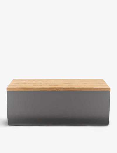 Alessi Nocolor Mattina Resin Bread Box And Wooden Board