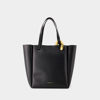 Jw Anderson Chain Detailed Tote Bag In Black