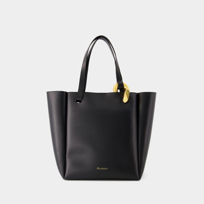 JW ANDERSON CHAIN SHOPPER BAG - J.W.ANDERSON - LEATHER - BLACK