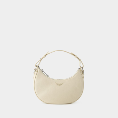 Zadig & Voltaire Moonrock Leather Tote Bag In White