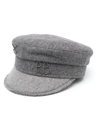 Ruslan Baginskiy Wool Baker Boy Cap In Grey