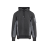Sacai Sponge Sweat X Nylon Twill Hoodie Sweatshirt In Grey
