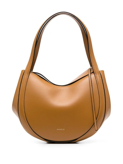 Wandler Mini Lin Leather Tote Bag In Brown