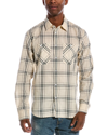 Rag & Bone Gus Checked Cotton Oxford Shirt In White