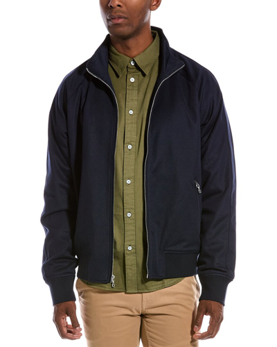 Rag & Bone Zander Track Jacket In Blue