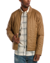 Rag & Bone Men's Quilted Asher Nylon Jacket In Brown