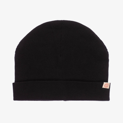 Joyday Kids' Girls Black Ribbed Cotton Beanie Hat