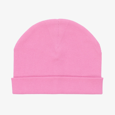 Joyday Kids' Girls Pink Ribbed Cotton Beanie Hat