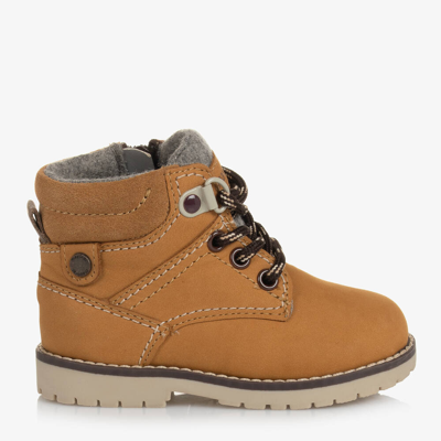Mayoral Kids' Baby Boys Tan Brown Leather Boots