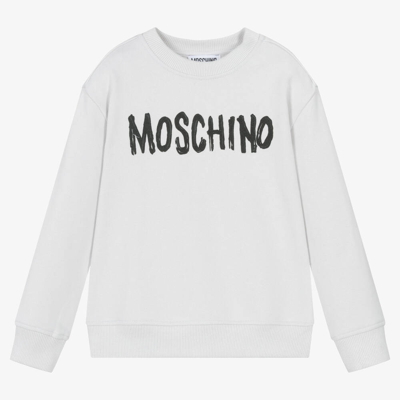 Moschino Kid-teen Kids' Boys Grey Cotton Sweatshirt