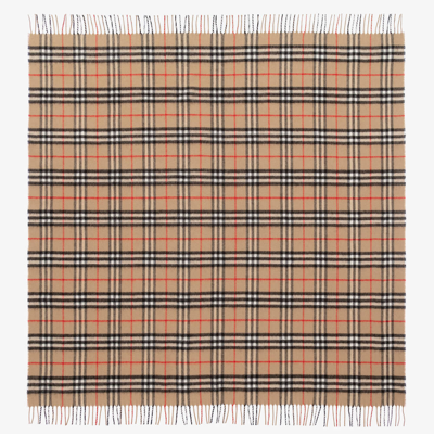 Burberry Vintage Check Cashmere Blanket (94cm) In Multi