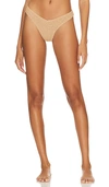 Devon Windsor Heidi Bikini Bottom In Gold Shimmer